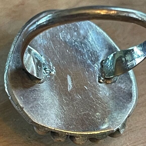 Vintage Navajo Turquoise Ring - Size 6.5 - Picture 2 of 7